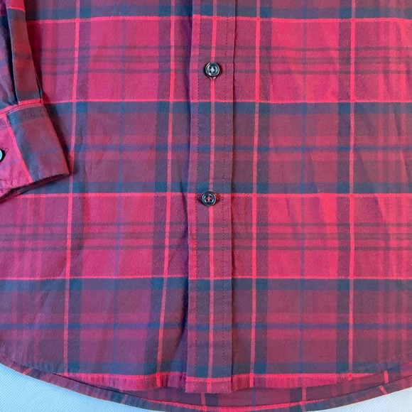 Tommy Hilfiger Men’s Brushed Twill Gingham Button Down Shirt Rouge XL MSRP $74 - Picture 2 of 10